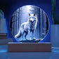 White Wolf Wilderness Plaque and Ornament