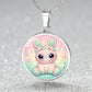 Cute Bunny Necklace or Keychain, Kawaii Easter Bunny Jewelry, Pastel Rabbit Pendant for Teen Girl, Easter Basket Stuffer Gift