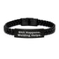 Welding Gifts for Men from Friends - Funny Interlaced Leather Bracelet with Stainless Steel for Graduation - Image 1