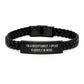 Funny Receptionist Gifts, I'm A Receptionist. I Speak Fluently In genius., Interlaced Leather Bracelet for Birthday - Gifts from Men, Women, Coworkers, Family - Gifts for Receptionist - Image 1