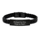 Biologist By Day, Ninja By Night - Interlaced Leather Bracelet, Birthday Unique Gifts for Men, Personalized Gifts from Friends - Image 1