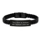 Funny Web Developer Gifts from Friends - Interlaced Leather Bracelet for Men, Web Developer Christmas Unique Gifts - Image 1