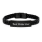 Funny Best Writer Ever Interlaced Leather Bracelet Gifts for Writer, Men, or Women, Graduation Unique Presents from Family, Friends, or Coworkers - Image 1