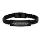 Funny Physician Assistant Gifts from Friends for Men - Interlaced Leather Bracelet with Quote - Christmas Unique - Image 1