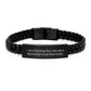 Concierge Gifts for Christmas - 'I Am A Concierge Dad' Interlaced Leather Bracelet for Men - Gifts from Dad to Concierge - Unique Christmas Unique Gifts for Him - Image 1