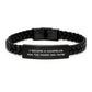Counselor Gifts For Men - Inspirational Graduation Interlaced Leather Bracelets From Friends For Counselors - I Became A Counselor For The Money And Fame - Image 1