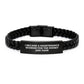 Maintenance Worker Gifts, Funny Inspirational Quote Interlaced Leather Bracelet Gifts from Men to Maintenance Worker, Unique Graduation Gifts - Image 1