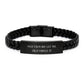 Funny Pilot Gifts from Men - Keep Calm And Let The Pilot Handle It Engraved Interlaced Leather Bracelet for Pilot Friends and Family - Image 1