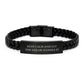 Sailor Themed Interlaced Leather Bracelet Gifts from Men to Friends for Graduation with Quote 'Keep Calm And Let The Sailor Handle It' - Image 1