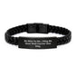 Funny Mail Carrier Gift Ideas, 'Be Nice To Me' Interlaced Leather Bracelet for Mail Carrier, Christmas Unique Gifts for Mail Carrier, Friends, Family, Gifts from Men, Gifts for Mail Carrier - Image 1