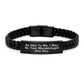 Funny Microbiologist Gifts for Men - Interlaced Leather Bracelet with Engraved Stainless Steel, Gifts from Friends to Family - Be Nice To Me I May Be Your Microbiologist One Day Christmas Unique - Image 1