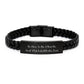 Funny Graduation Gifts from Friends, Psychologist Unique Interlaced Leather Bracelet, Be Nice To Me. I May Be Your Psychologist One Day., Gifts for Men, Women, Family, Coworkers - Image 1
