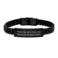 Inspiring Gifts from Friends for Amazing Advisors Interlaced Leather Bracelet, Funny Quote - Dream Big Work Hard Become An Amazing Advisor - Image 1