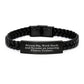 Inspiring Fitness Trainer Gifts from Friends - Interlaced Leather Bracelet for Graduation - Image 1