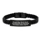 Inspirational Insurance Sales Agent Gifts, Dream Big Work Hard Interlaced Leather Bracelet for Birthday from Coworkers, Friends to Insurance Sales Agent - 'Dream Big Work Hard' - Image 1