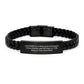 Funny Archeologist Gifts for Birthday - Interlaced Leather Bracelet from Friends to Archeologist - Image 1