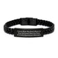 Funny Apartment Manager Gifts from - I Love How We Don't Have To Say Out Loud That I'm Your Favorite, Unique Graduation Gifts for Apartment Manager, Interlaced Leather Bracelet, 7.87 inches - Image 1