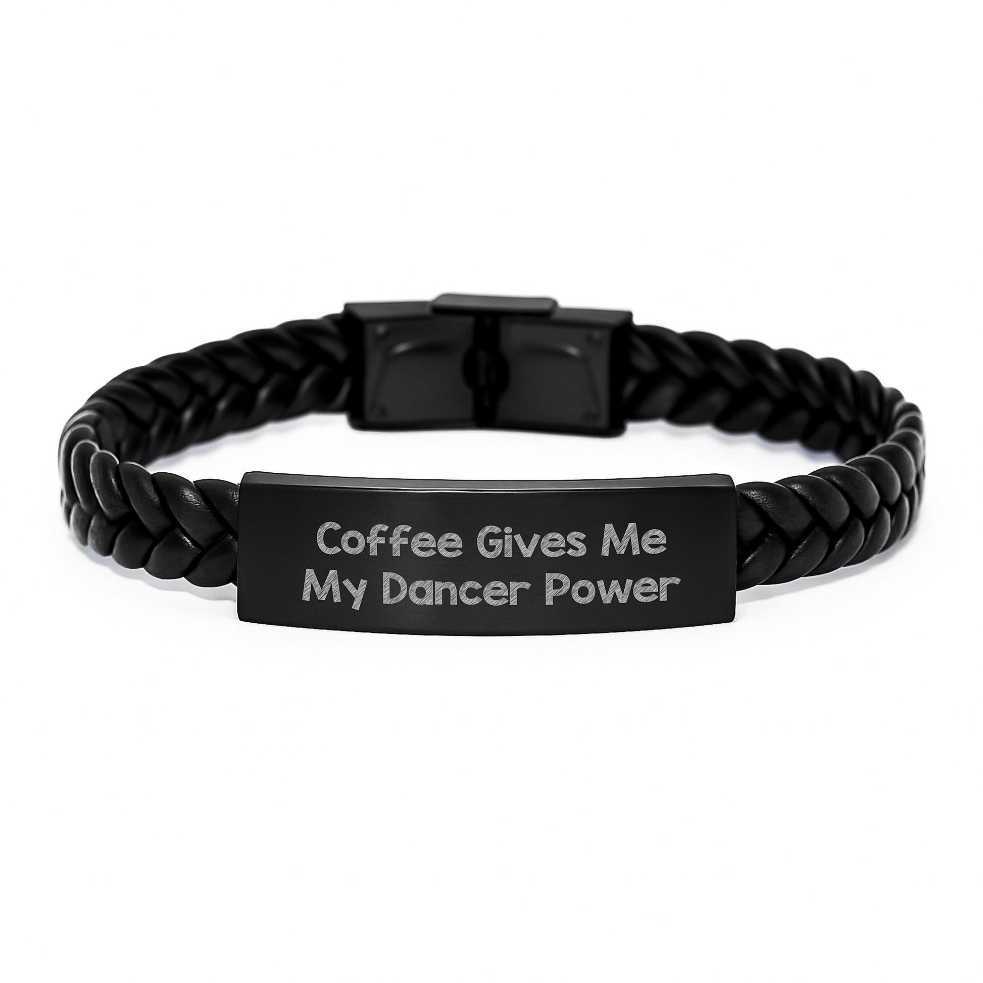 Funny Dancer Gifts from Friends for Dancer Power Interlaced Leather Bracelet, Durable and Versatile Graduation Unique Gifts - Image 1
