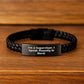 Funny Supervisor Gifts for Men - Interlaced Leather Bracelet with Quote 'I'm A Supervisor. I Speak Fluently In genius.' - Birthday Unique Gifts from Friends to Coworkers - Image 2
