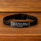 German Shorthaired Pointer Dog Lovers Gifts from Family - Interlaced Leather Bracelet with Stainless Steel Quote 'Life Is Better With A German Shorthaired Pointer' - Image 2