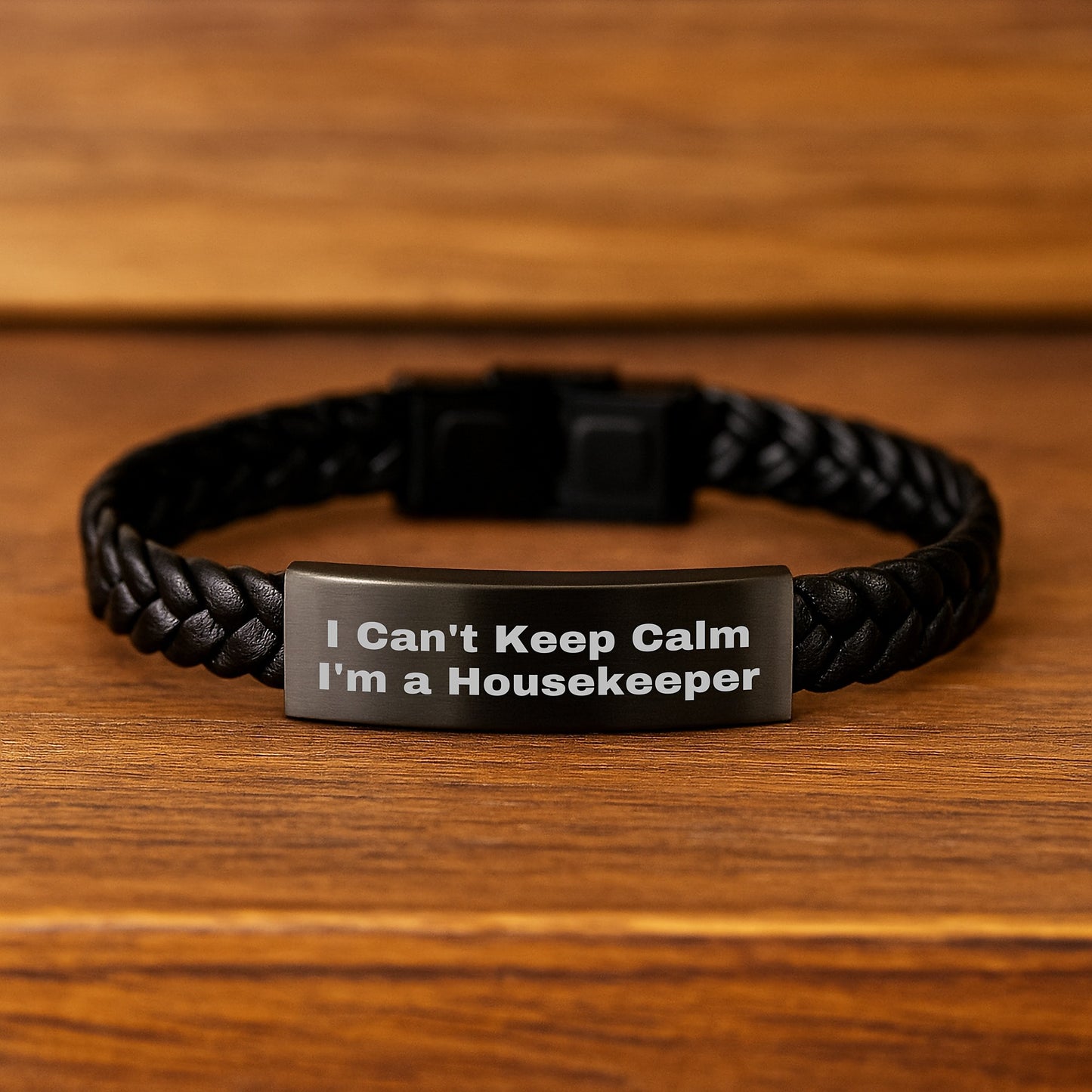 Funny Housekeeper Gifts, I'm A Housekeeper Interlaced Leather Bracelet, Christmas Unique Gifts from Family to Housekeeper - Image 2