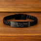 Funny Fiance Gifts, Interlaced Leather Bracelet, 'First My Fiance, Forever My Friend' Quote Christmas Unique - Image 2