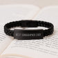 Sonographer's Proud, Best Sonographer Ever Quote, Interlaced Leather Graduation Gifts from Friends, To Sonographer - Image 3