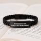 Veterinarian Gifts from Friends, Veterinarian Interlaced Leather Bracelet, Funny Quote, 'Veterinarian By Day, World's Best Mom By Night.' for Graduation - Image 3