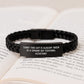 Funny Personal Assistant Gifts, Sorry This Guy Is Already Taken By A Smokin' Hot Interlaced Leather Bracelet for Birthday Men Gifts from Family - Image 3