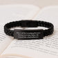 Funny Grandpop Gifts from Men - Interlaced Leather Bracelet for Grandpop - 'They Call Me Grandpop Because Partner In Crime Makes Me Sound Like A Bad Influence' Graduation Unique Gifts - Image 3