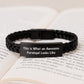Funny Gift for Awesome Paralegal Friend from Coworkers, Interlaced Leather Paralegal Graduation Gift, Inspirational Quote This Is What An Awesome Paralegal Looks Like, Men or Women Paralegal Gifts - Image 3
