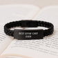 Best Effin' Chef Ever Interlaced Leather Bracelet, Funny Gift for Chef Friends or Family, Christmas Unique Presents for Men or Women - Image 3