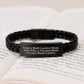 Cool Mail Carrier Mom Gifts - Funny Interlaced Leather Bracelet for Men Women Coworkers - Image 3