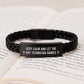 X-Ray Technician Gifts, Funny Quote Interlaced Leather Bracelet, Gifts from Coworkers for X-Ray Technician Graduation, Durable Stainless Steel and PU Leather Combination - Image 3