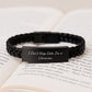 Funny Librarian Gifts, I Can't Keep Calm I'm A Librarian, Interlaced Leather Bracelet for Graduation, Gifts from Friends to Family - Image 3
