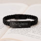 Funny Inspirational Law Enforcement Officer Gifts, Interlaced Leather Bracelet from Friend, Gifts for Men or Women Graduation, Be Nice To Me One Day Quote - Image 3