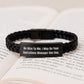 Funny Operations Manager Gift, 'Be Nice To Me' Interlaced Leather Bracelet for Women or Men, Birthday Unique Gifts from Friends or Family - Image 3