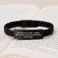 Funny Vice President Gifts for Men from Friends - Graduation Unique Interlaced Leather Bracelet Quote 'Be Nice To Me. I May Be Your Vice President One Day.' - Image 3