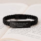 President Interlaced Leather Bracelet Gifts for Him from Friends to Family Graduation Unique - Image 3