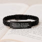 Radiation Therapist Inspirational Quote Interlaced Leather Bracelet Gifts from Friends to Radiation Therapist on Birthday - Dream Big, Work Hard, And Become Amazing - Image 3