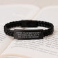 Physician Gifts from Men, Funny Quote Interlaced Leather Bracelet, Gifts for Physician, Graduation Unique Gifts, Encouragement for Medical Professionals, Leather and Stainless Steel Combination - Image 3