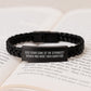 Unique Gifts from Men for Surveyor Women, Funny Quote Interlaced Leather Bracelet, Stainless Steel and PU Leather, Christmas Unique Gifts - Image 3