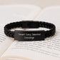 Funny Smart Sexy Talented Concierge Gifts for Men Women Friends Coworkers Family - Interlaced Leather Bracelet for Graduation Unique Gifts from Concierge - Image 3