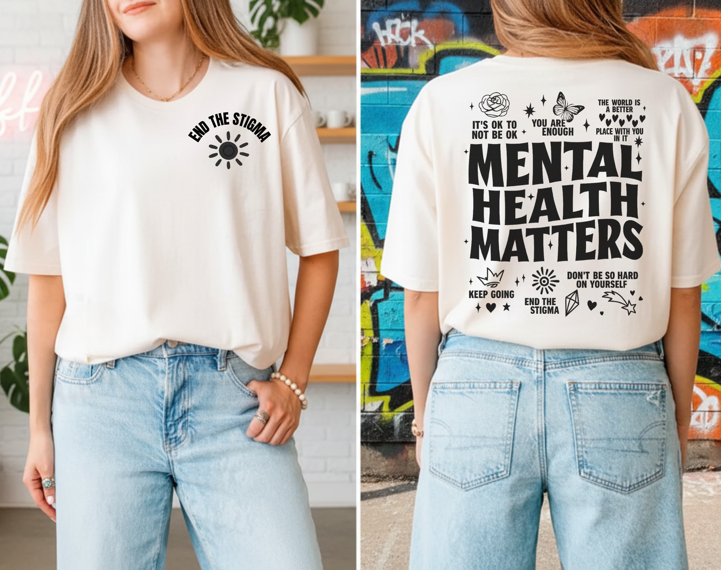 Mental Health Matters Shirt, End The Stigma Tshirt, Therapy Shirt, Motivational Gift, Introvert Shirt, Mental Health Awareness Shirt, Its ok
