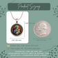 Mary and Baby Jesus Necklace or Keychain, Catholic Necklace, Virgin Mary Jewelry, Religious Keepsake Gift