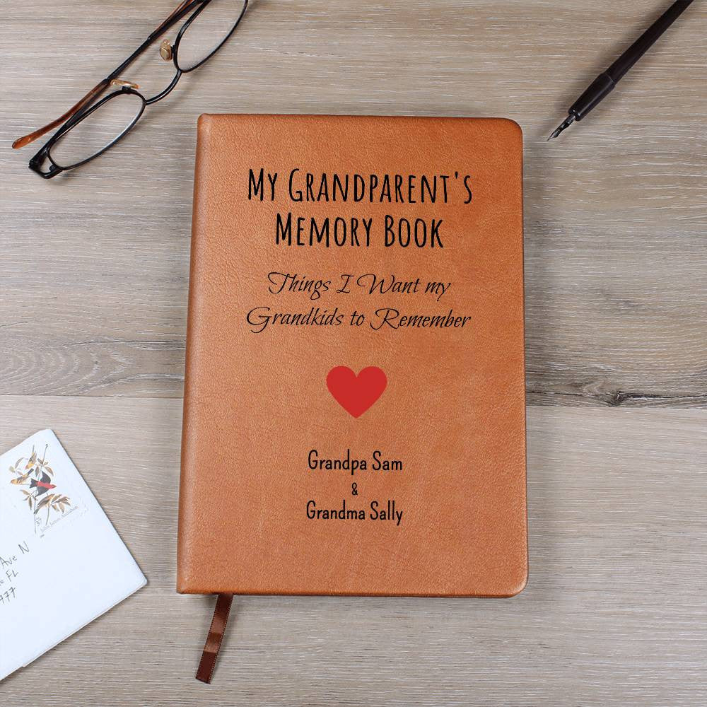 Personalized Grandparent Memory Book Journal