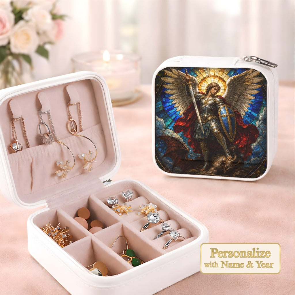 Archangel Michael Necklace or Keychain, Saint Michael Catholic Necklace, Protection Jewelry, Religious Keepsake Gift