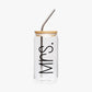 Mrs. Wedding Tumbler with Bamboo Lid