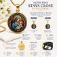 Mary and Baby Jesus Necklace or Keychain, Catholic Necklace, Virgin Mary Jewelry, Religious Keepsake Gift