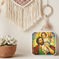 Saint Christopher Necklace or Keychain, Patron Saint of Travelers Jewelry, Catholic Travel Protection Pendant
